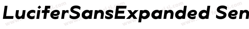 LuciferSansExpanded SemiBold字体转换